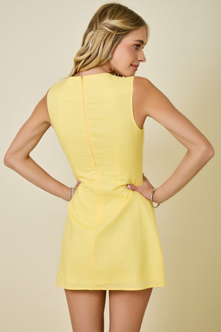 Juliet Linen Bow Dress
