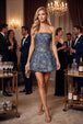Navy/Gold Brocade