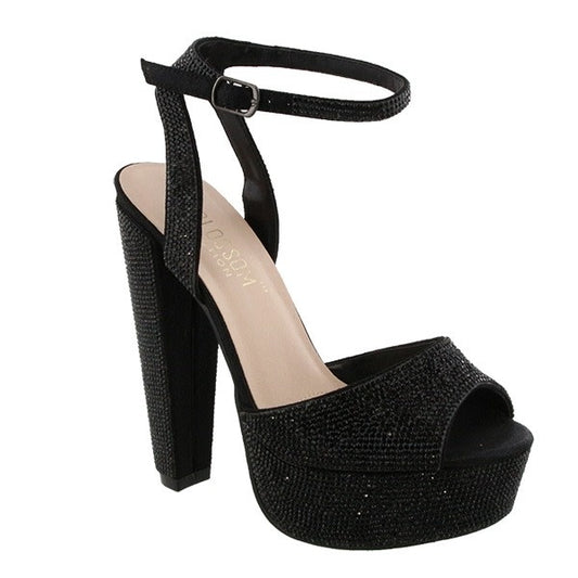 Duncan Platform Sequin Heel